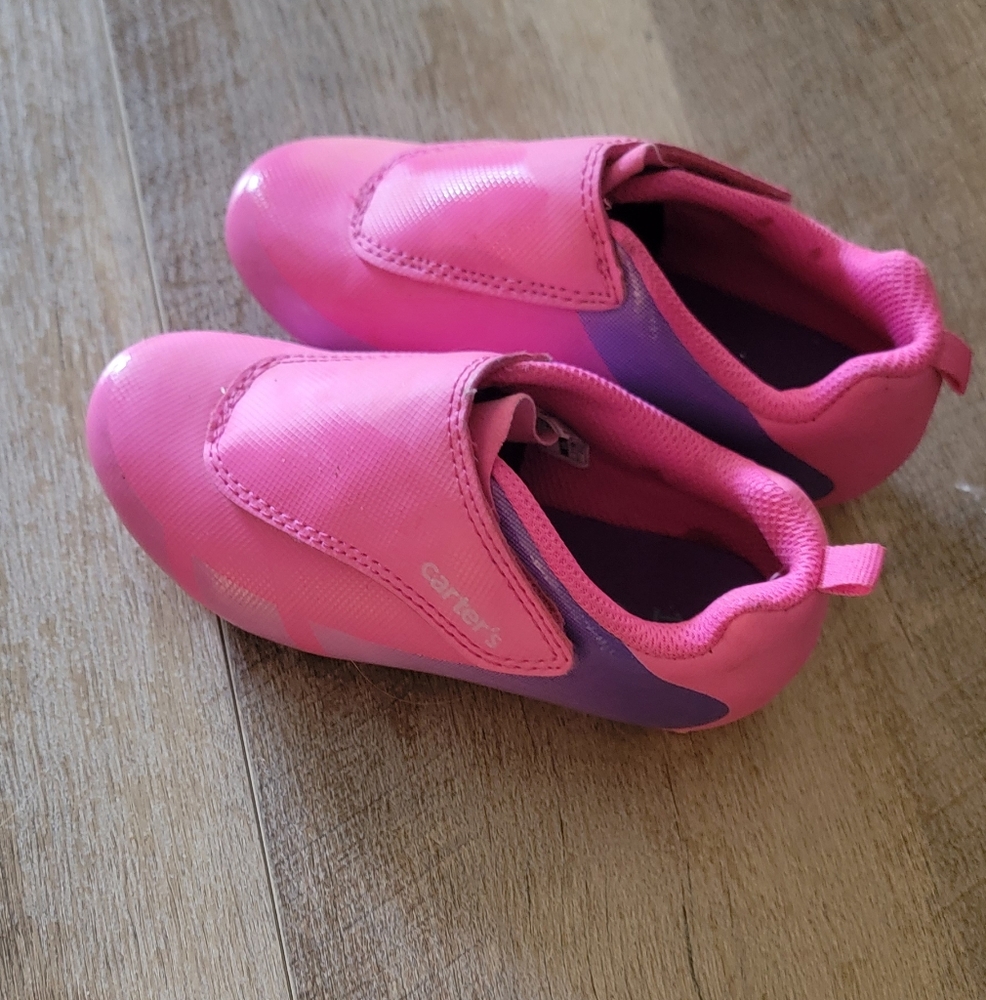 Pink and Purple Kids Softball Cleats